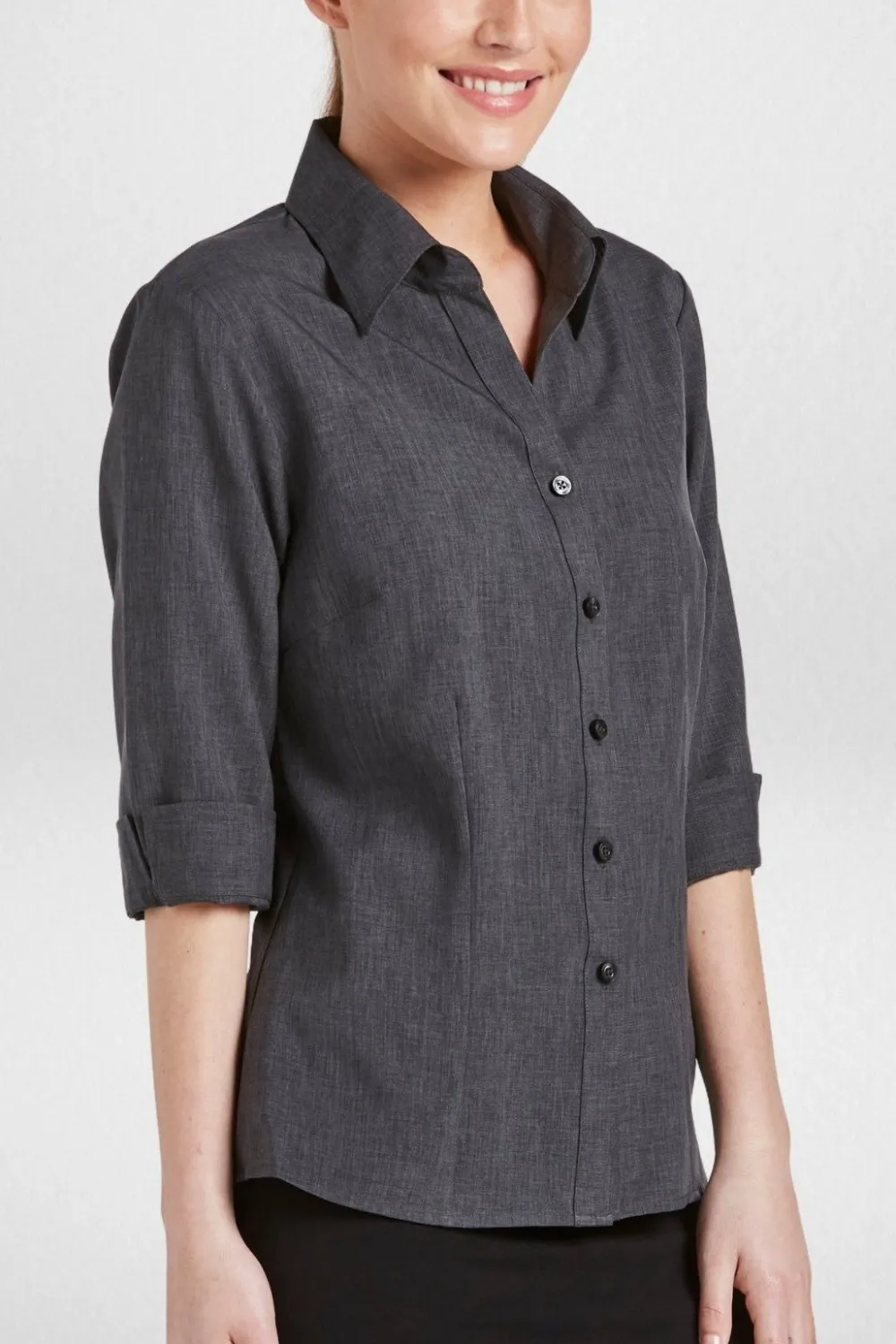 Women's Polyester Semi Fitted Three Quarter Sleeve Blouse