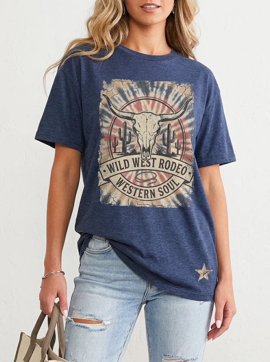 Western Rodeo Cow T-Shirt