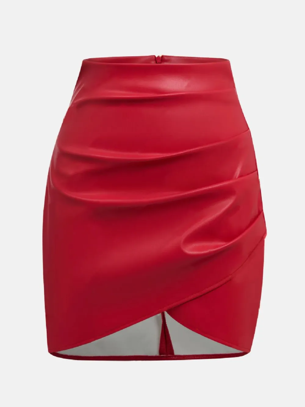 Relaxed Ruched Asymmetrical Skirt