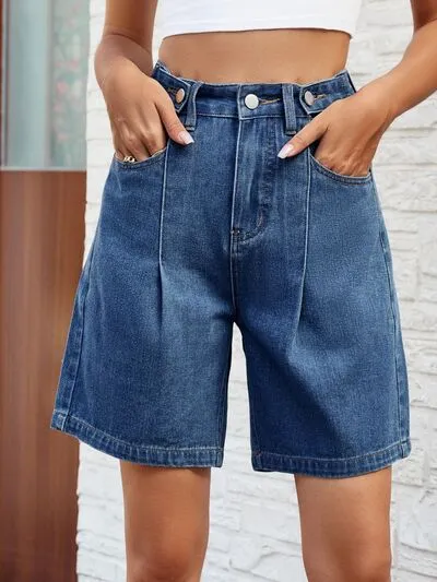 Casual Clean Pocket Detail Shorts