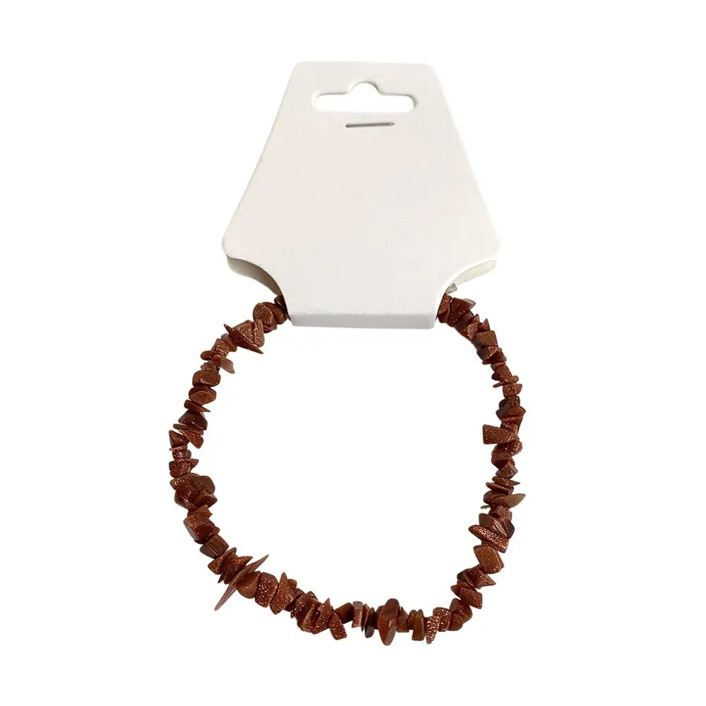 Chip-Stone Stretch Gemstone Crystal Bracelet