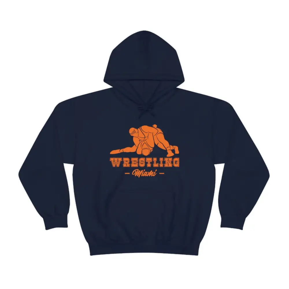 Everyday Minimal Emblem Wrestling Graphic Pullover Hoodie