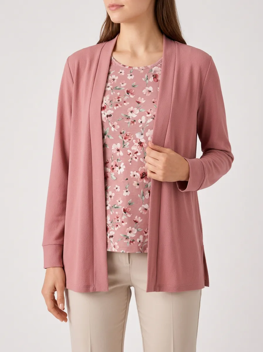 Women's Casual Floral Top Twinset