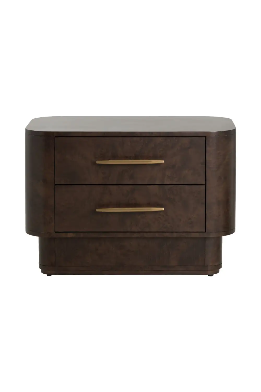 Burl Veneer Drawer Nightstand