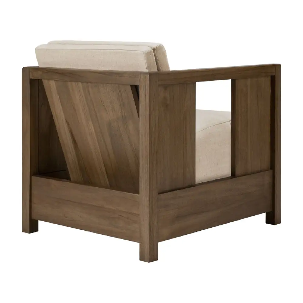 Fabric Cushioned Lounge Chair