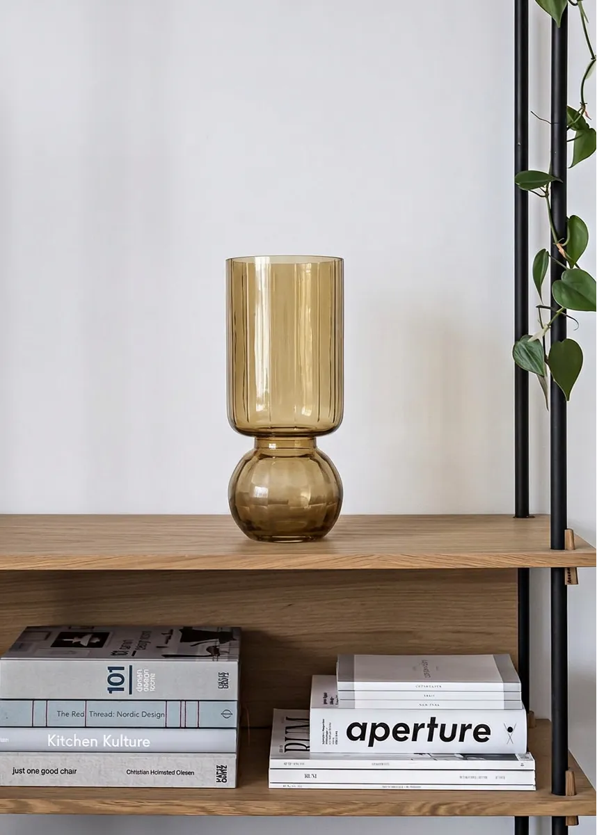Pedestal Glass Vase Medium