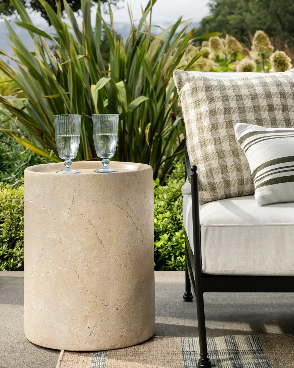 Sculptural Concrete Side Table
