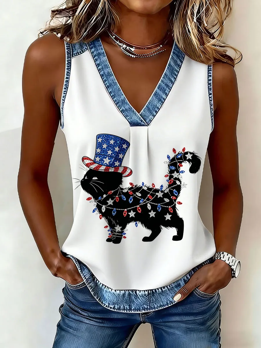 Women's American Cat Vest