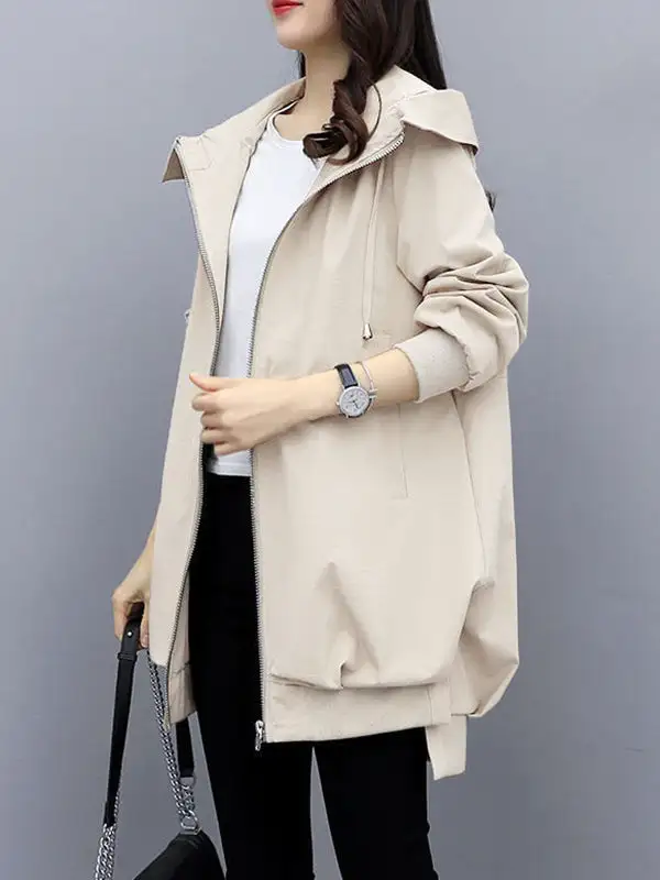Hooded Zip Front Jacket Essential
