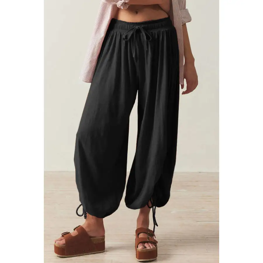 Drawstring Ruched Pants