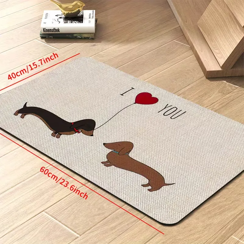 Dachshund Print Pet Feeding Mat