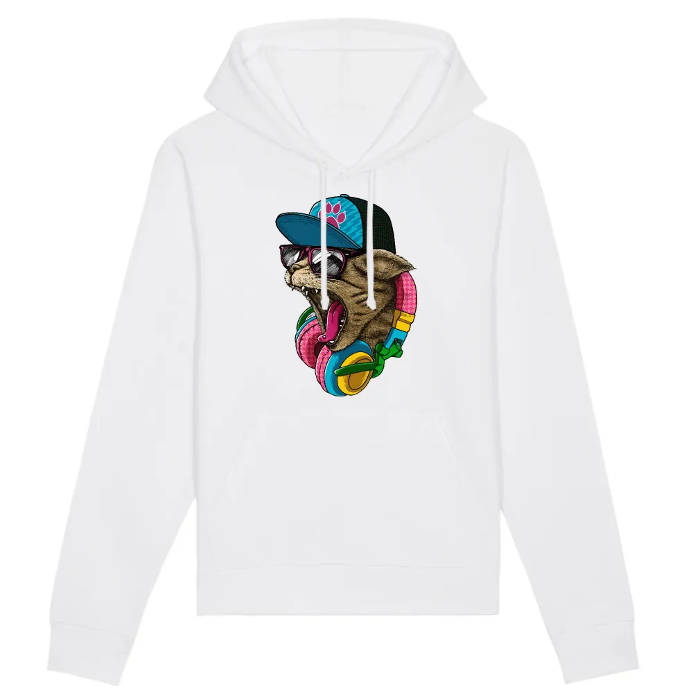 Cool Cat Graphic Pullover Hoodie