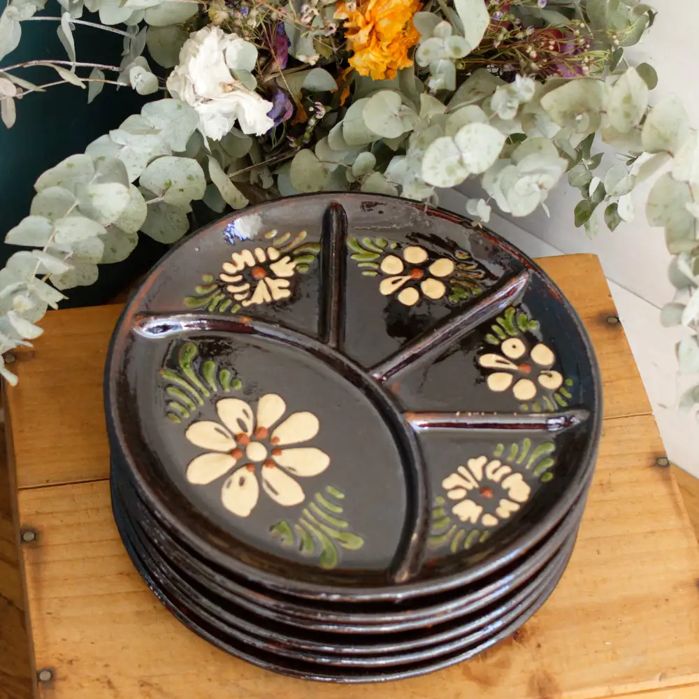 Refined Stoneware Decorative Plate