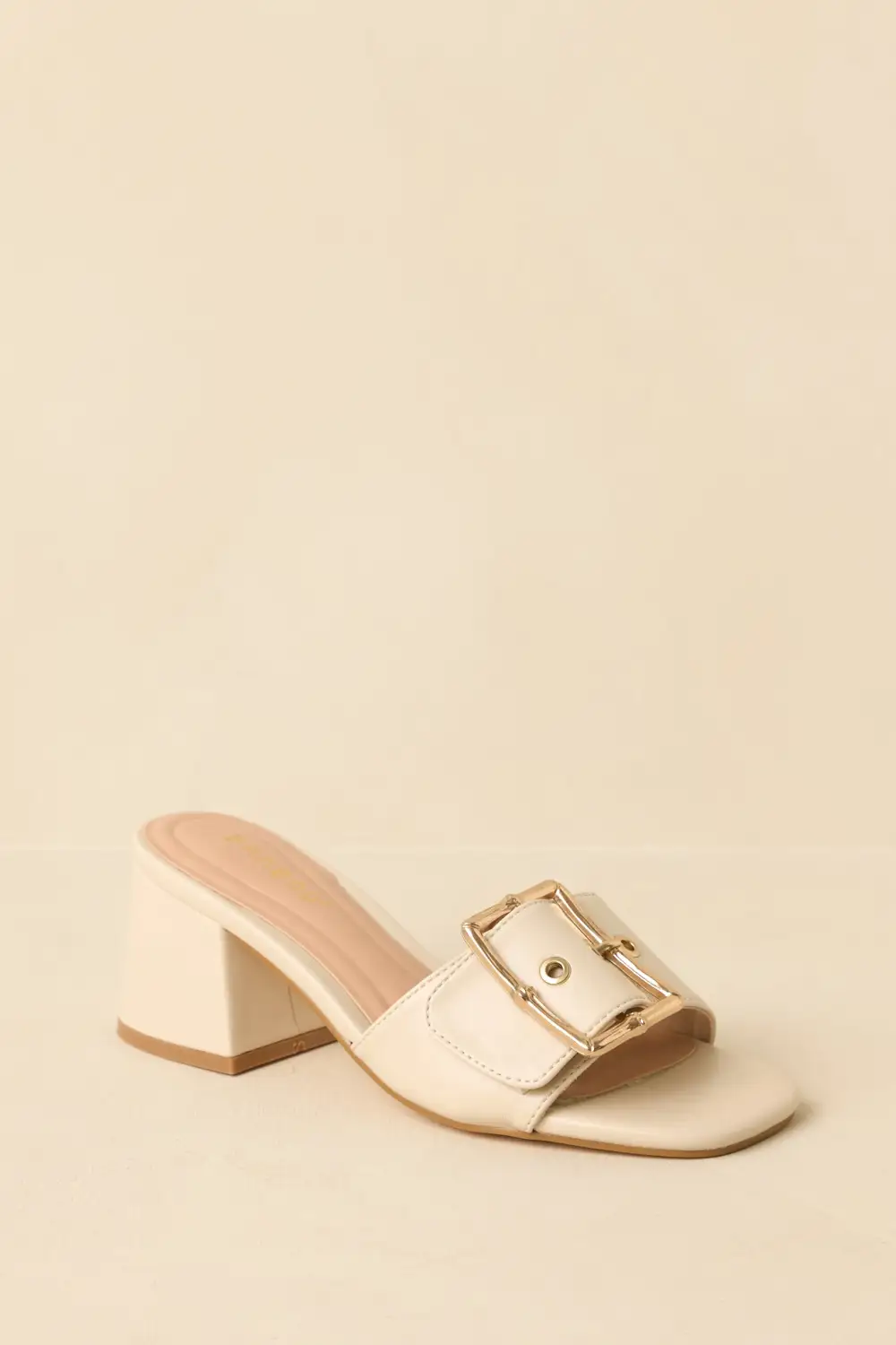 Nice Buckle Slingback Heels