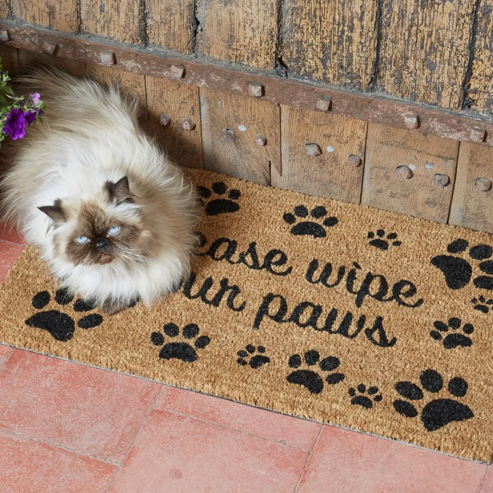 Coir Wipe Your Paws Coir Door Mat