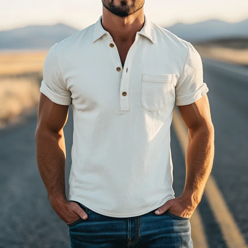 Textured Knit Polo