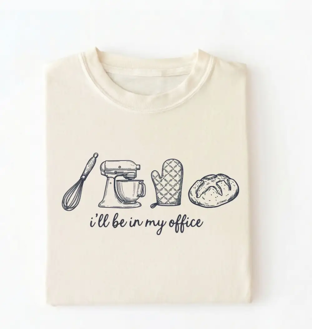 Baking Workspace Everyday Graphic Cotton Tee