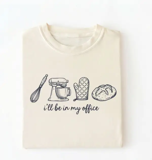 Baking Workspace Everyday Graphic Cotton Tee