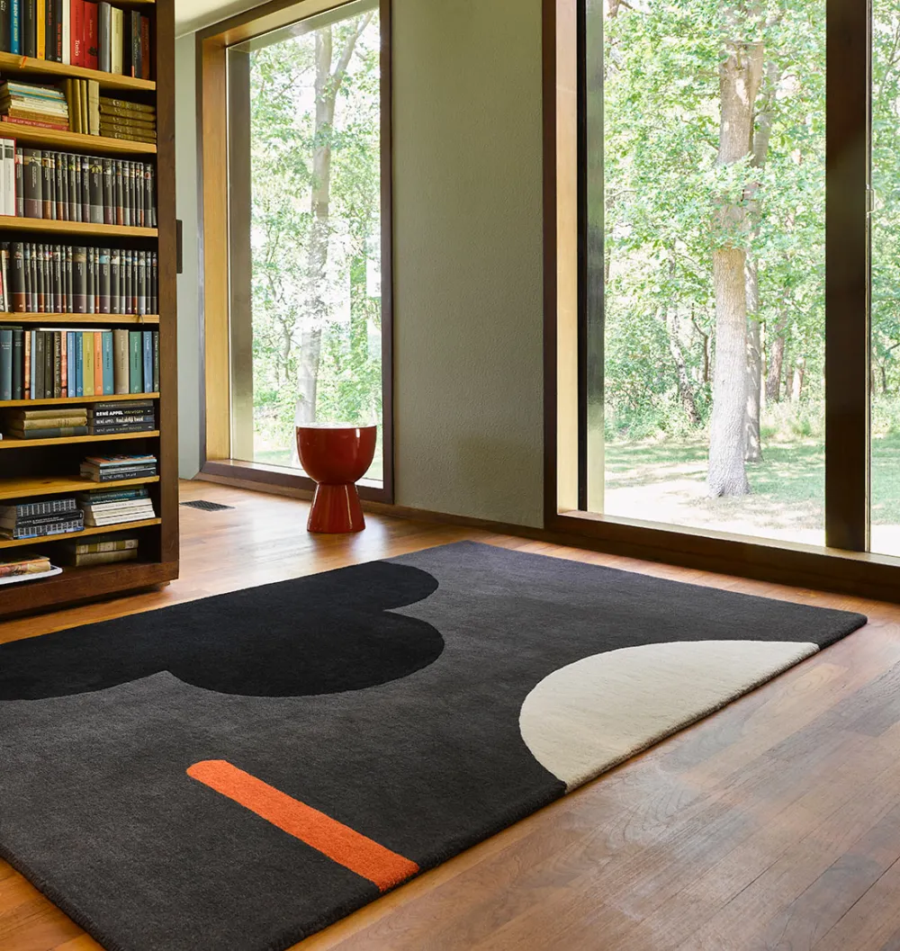 Wool Tufted Abstract Area Rug