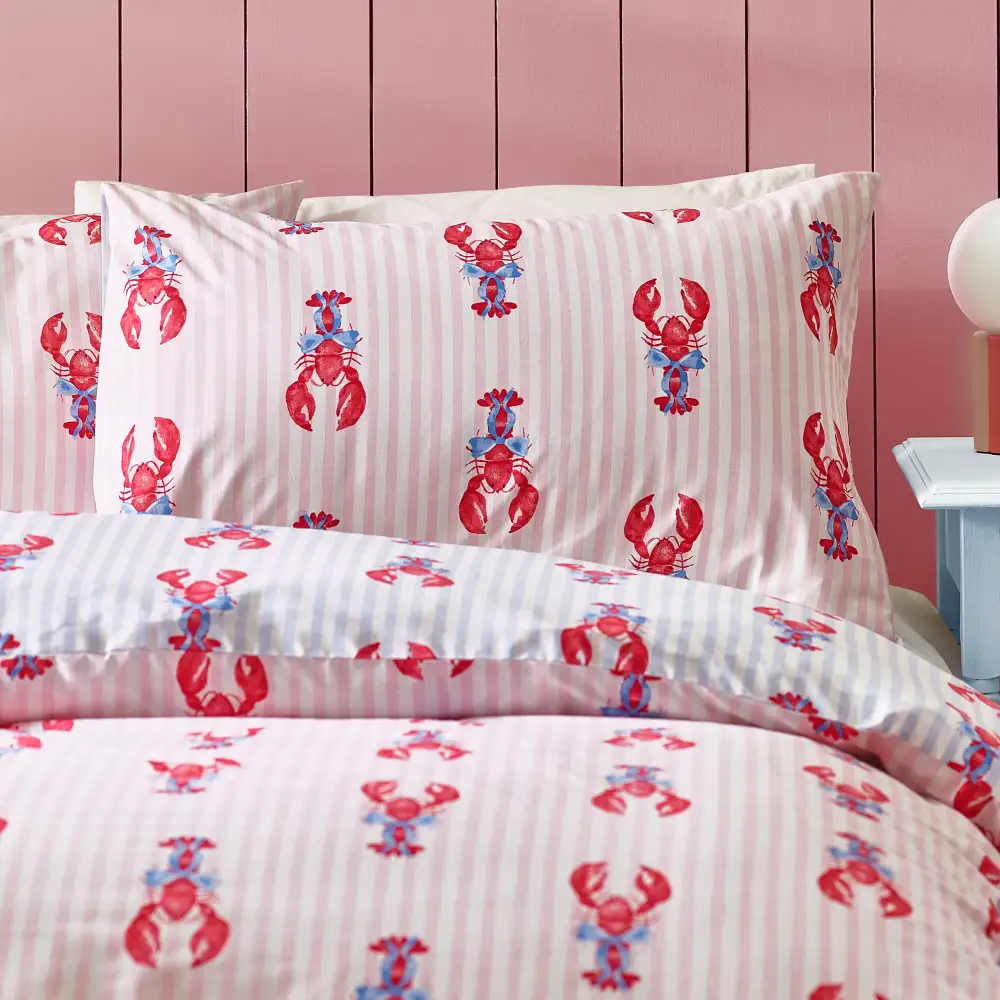 Polished Bedroom Stripe Cotton Duvet Cover Set