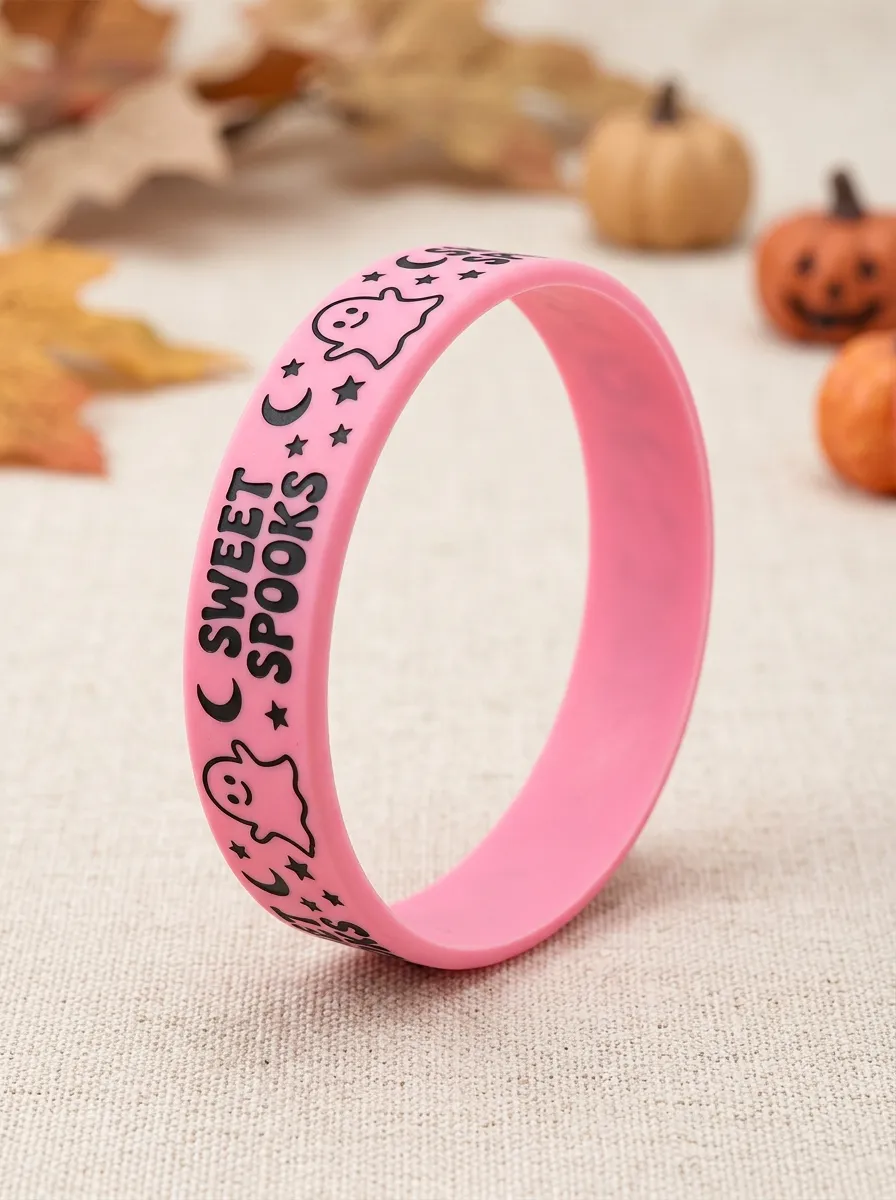 Cute-Spooky Ghost Star Halloween Graphic Wristband