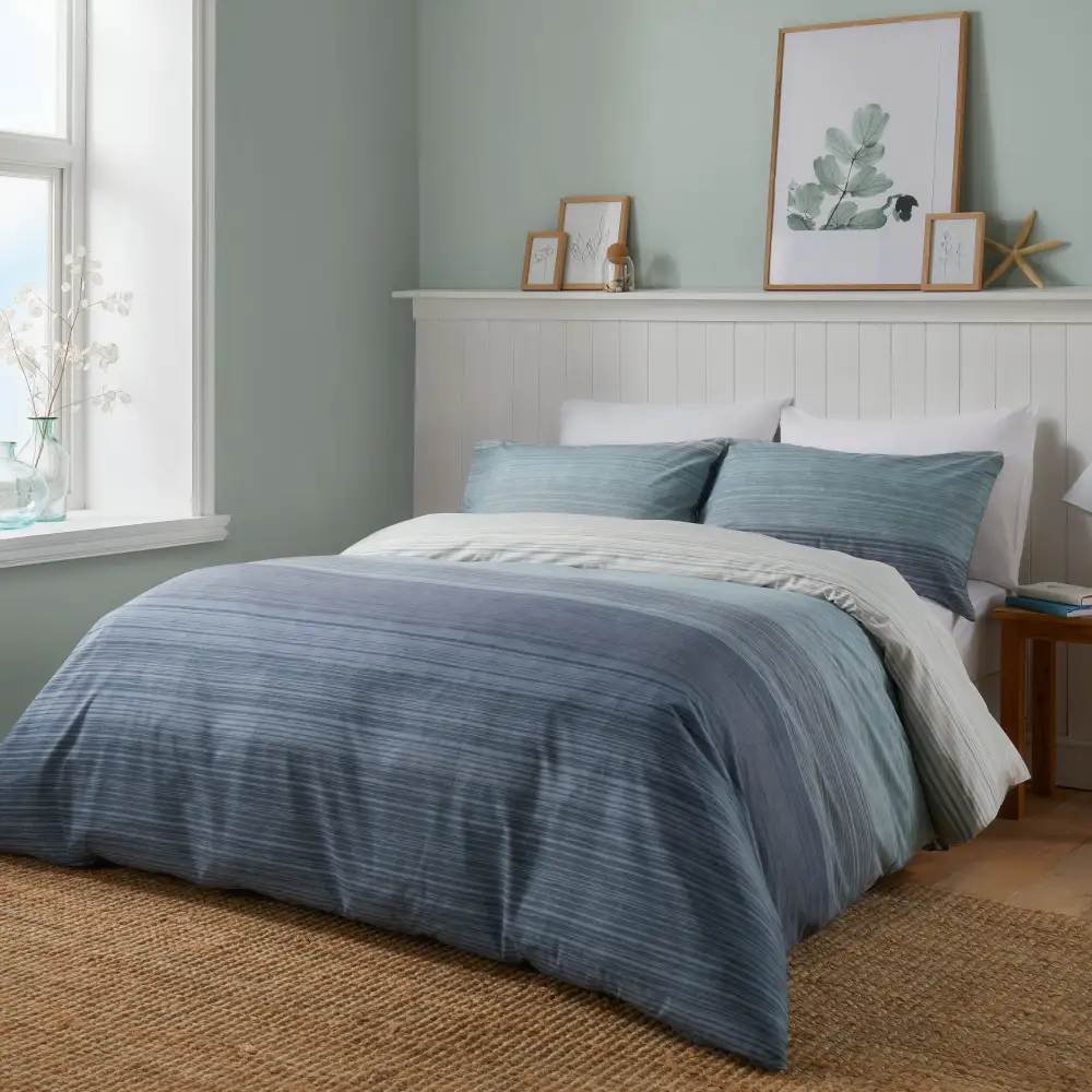 Refined Bedroom Printed Check Polycotton Duvet Cover Set