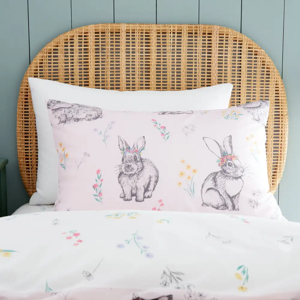 Relaxed Bedroom Reversible Floral Cotton Duvet Cover Set