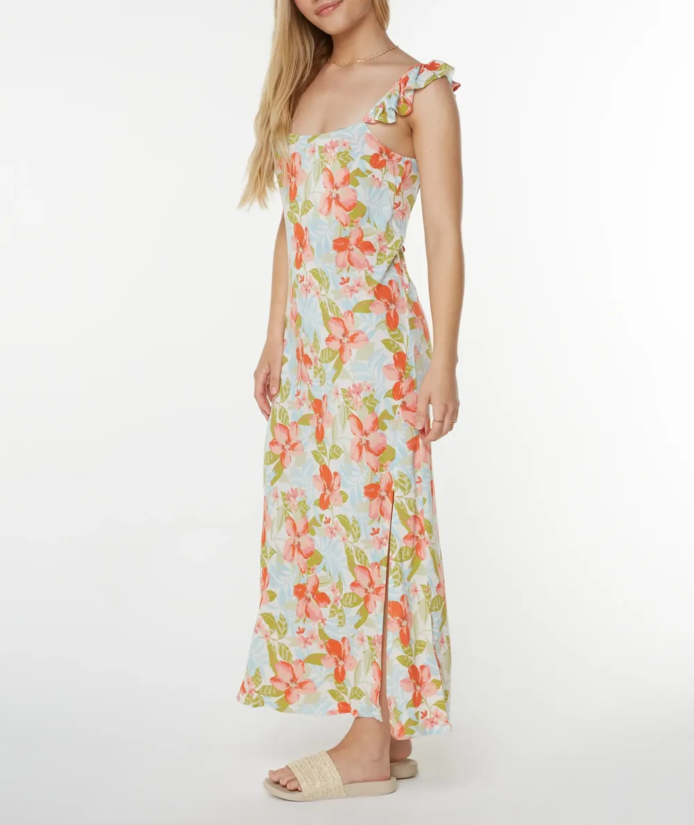 Floral Dreamy A-Line Skirt With Split Hem