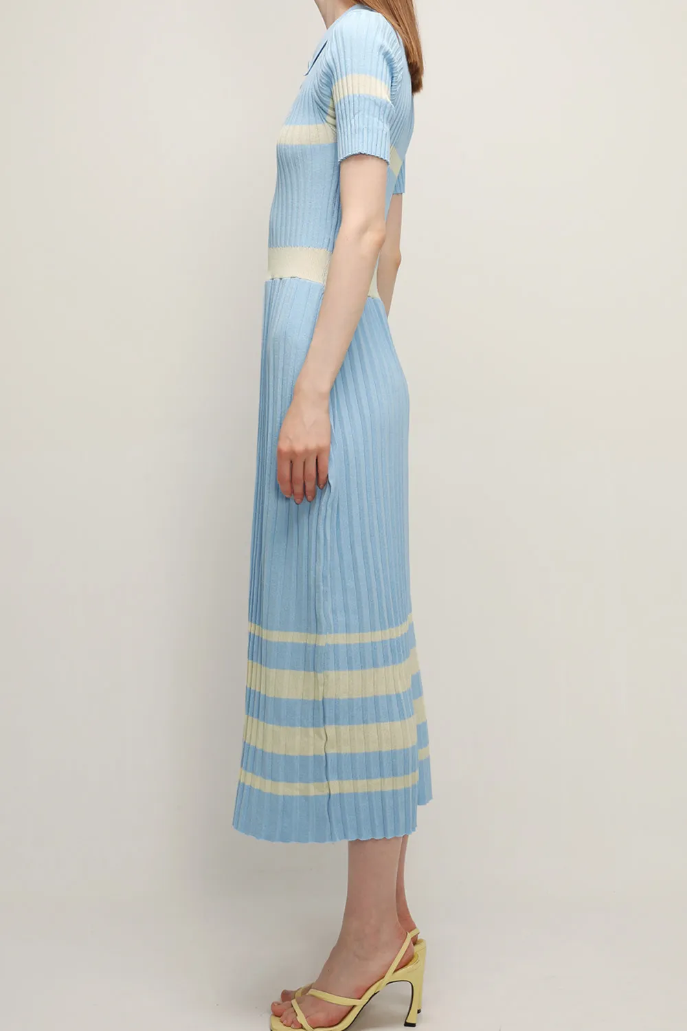 Pleated Hem Maxi Dress