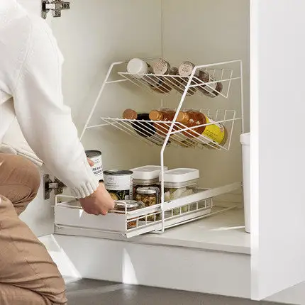 Under Sink Storage White