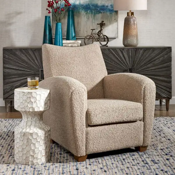 Shearling-Inspired Accent Chair