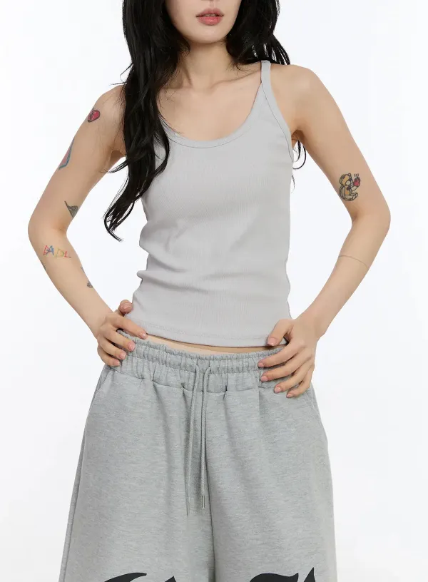 Ribbed Slim-Fit Tank Top
