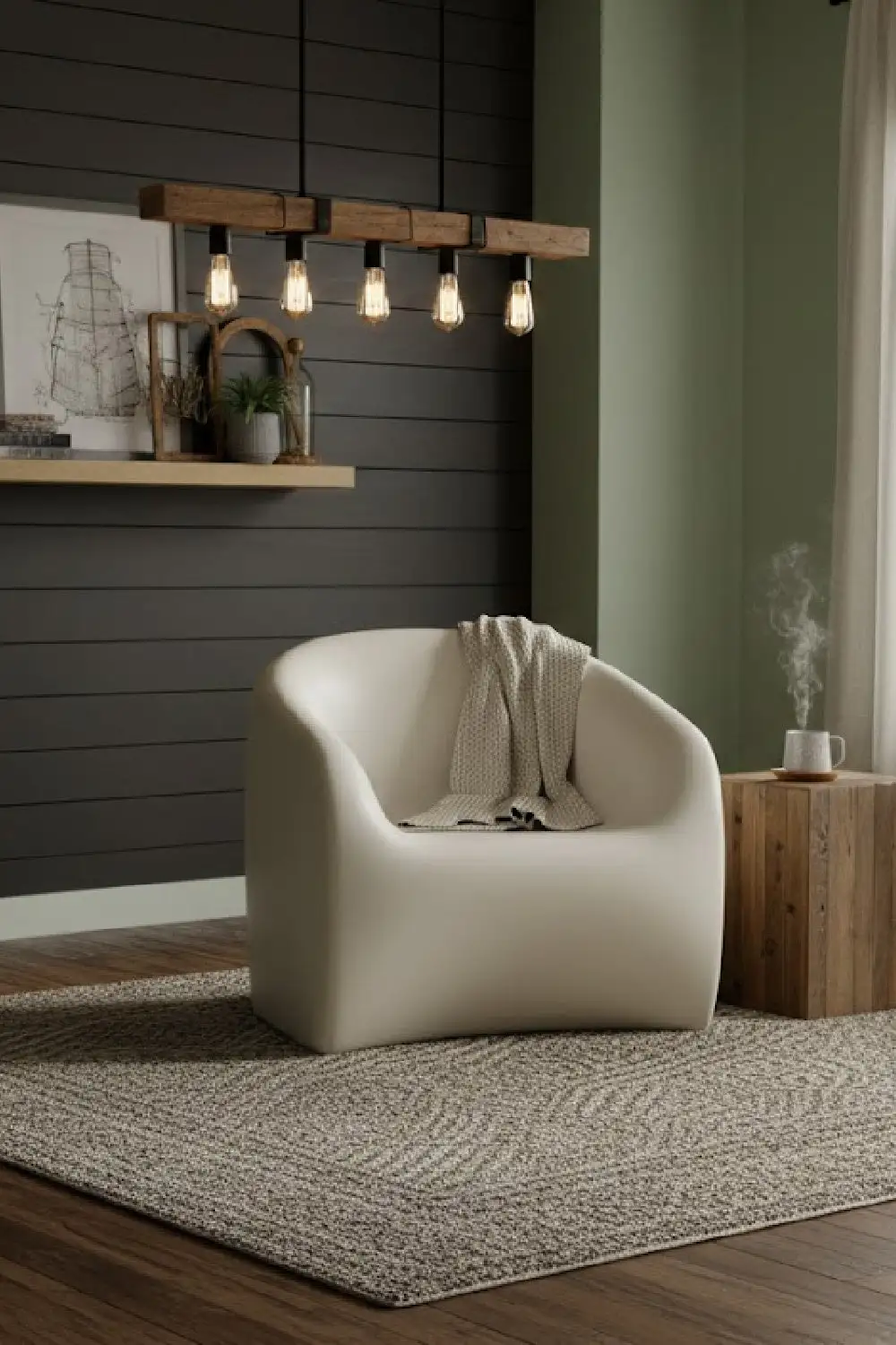 Molded Concrete Indoor/Outdoor Lounge Chair