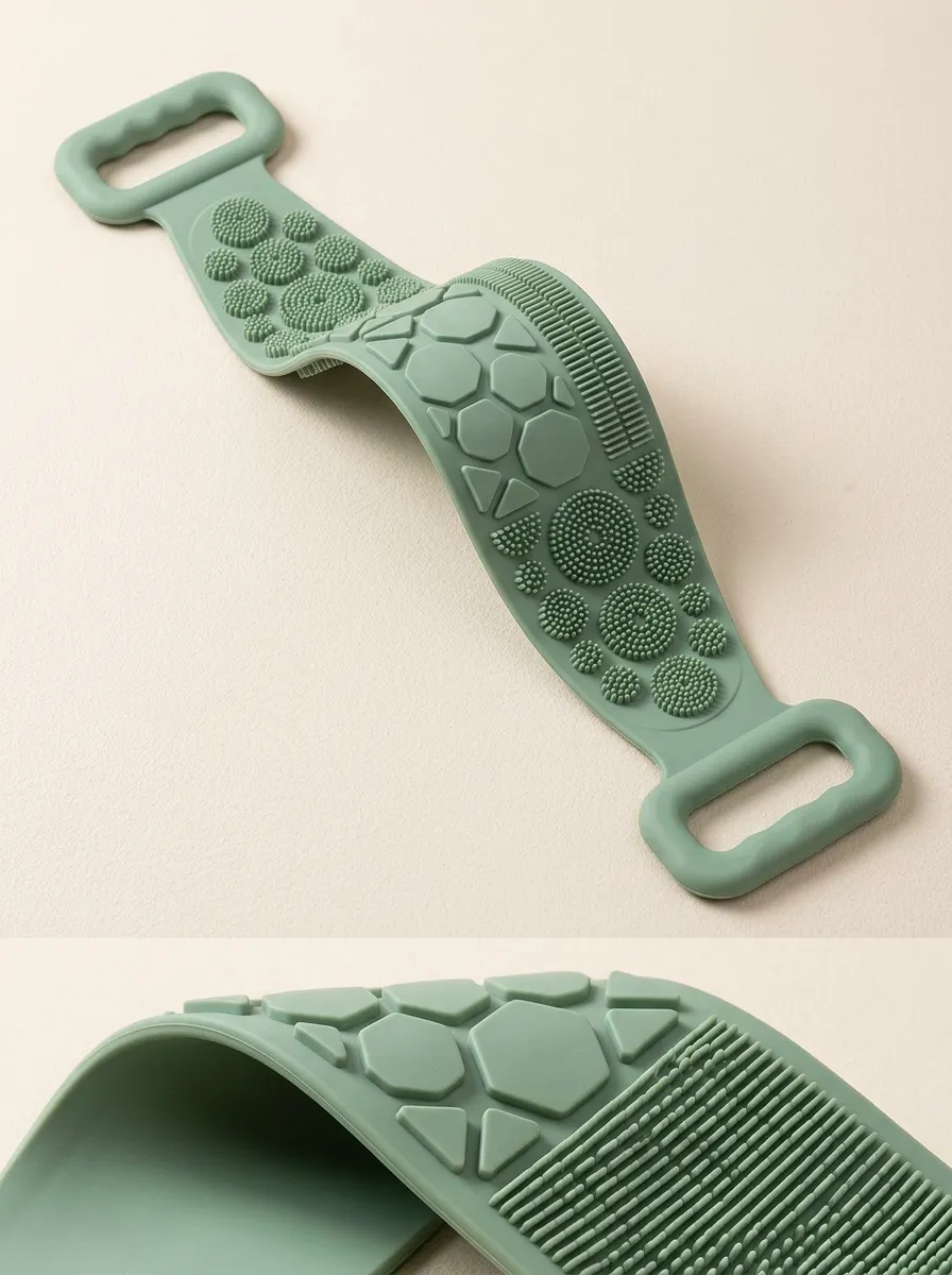Printed Silicone Textured Back Scrubber