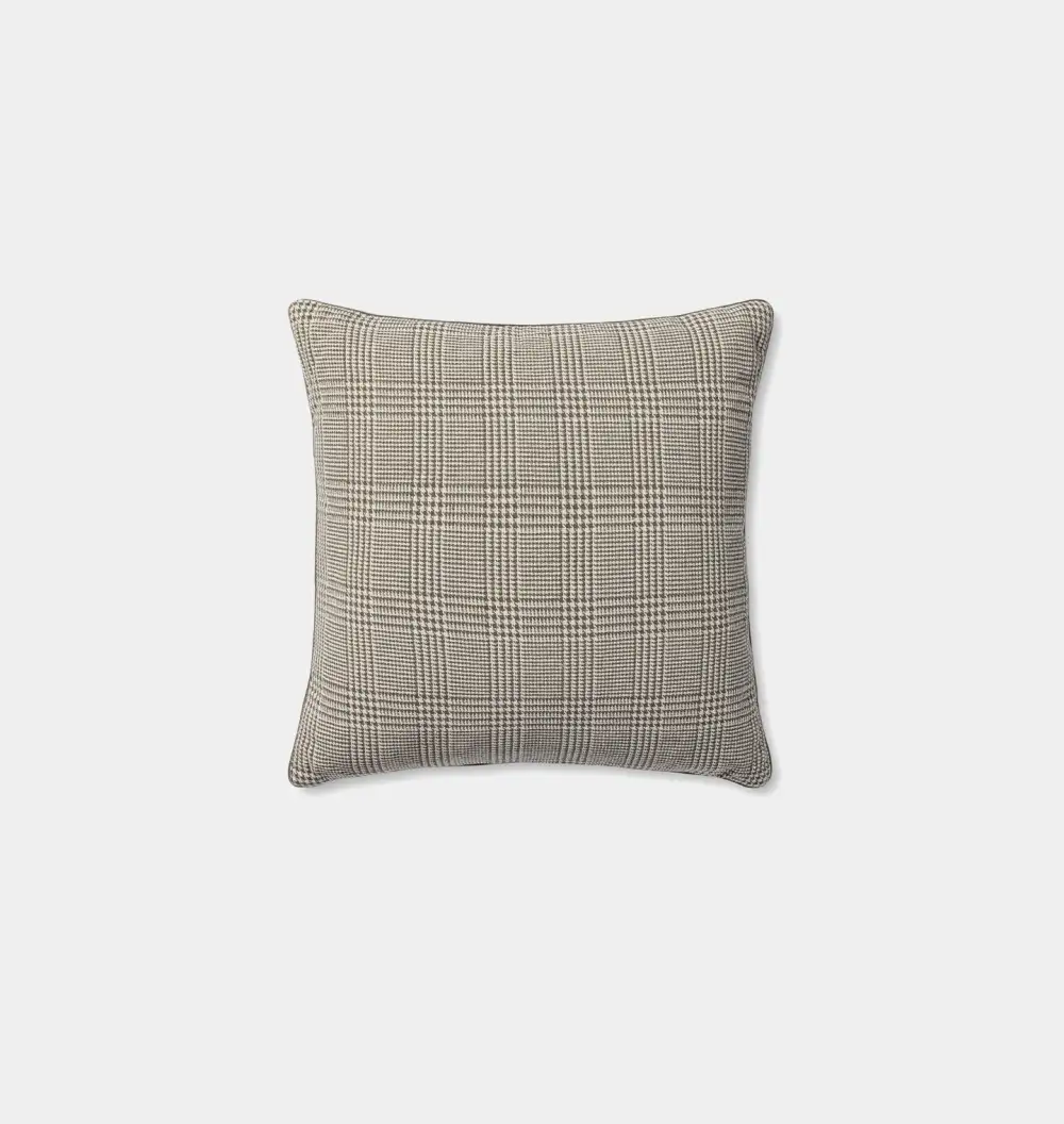 Grey Woven Pattern Sofa Throw Pillow