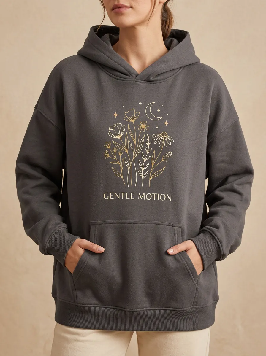 Celestial Floral Gentle Motion Hoodie