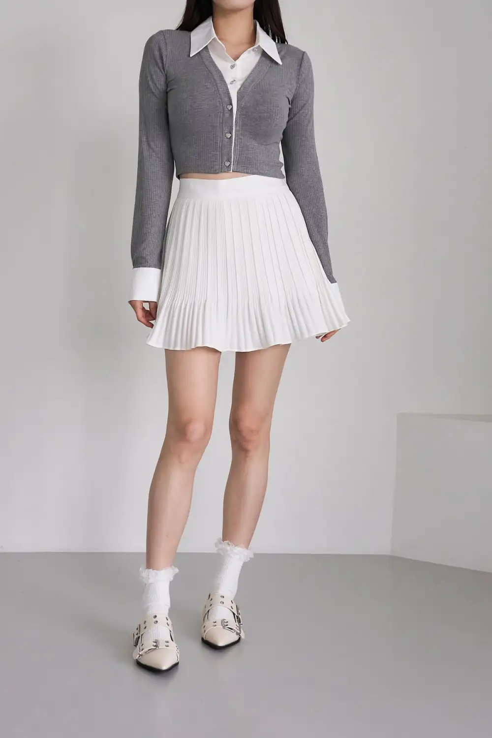Layered Effect Knitted Top