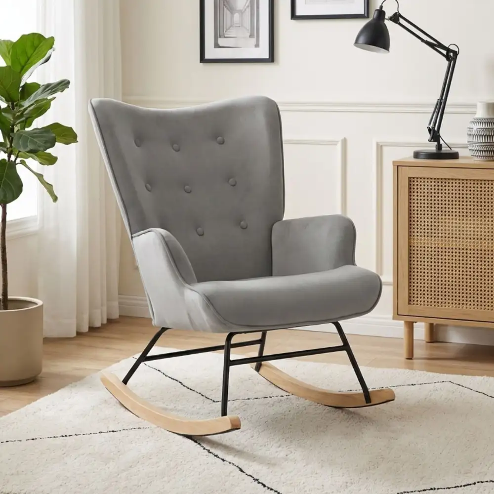 Relaxed Living Cushioned Rocking Armchair