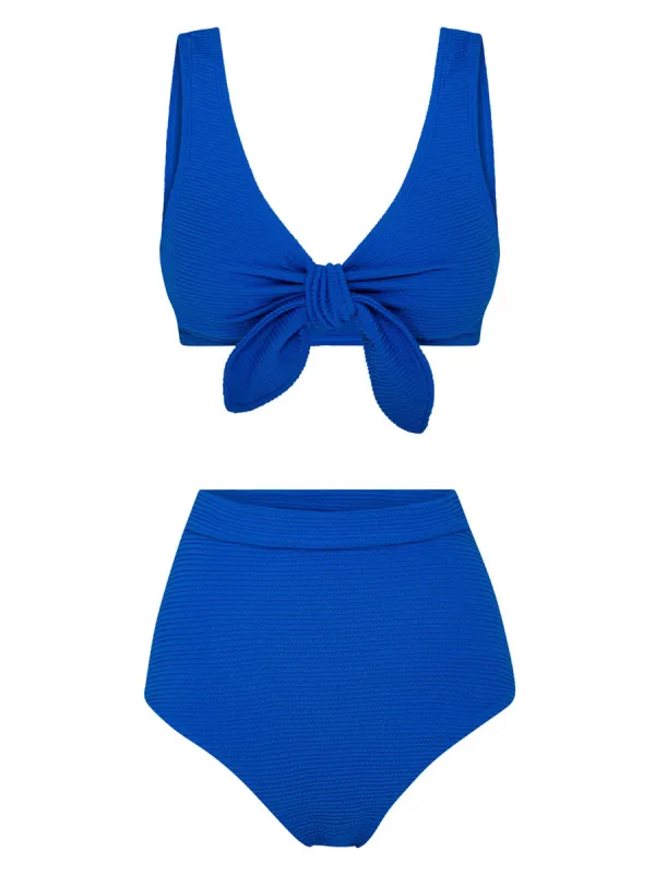 Women's Sexy Chest Strap Design Bikini Set 2-Piece Set