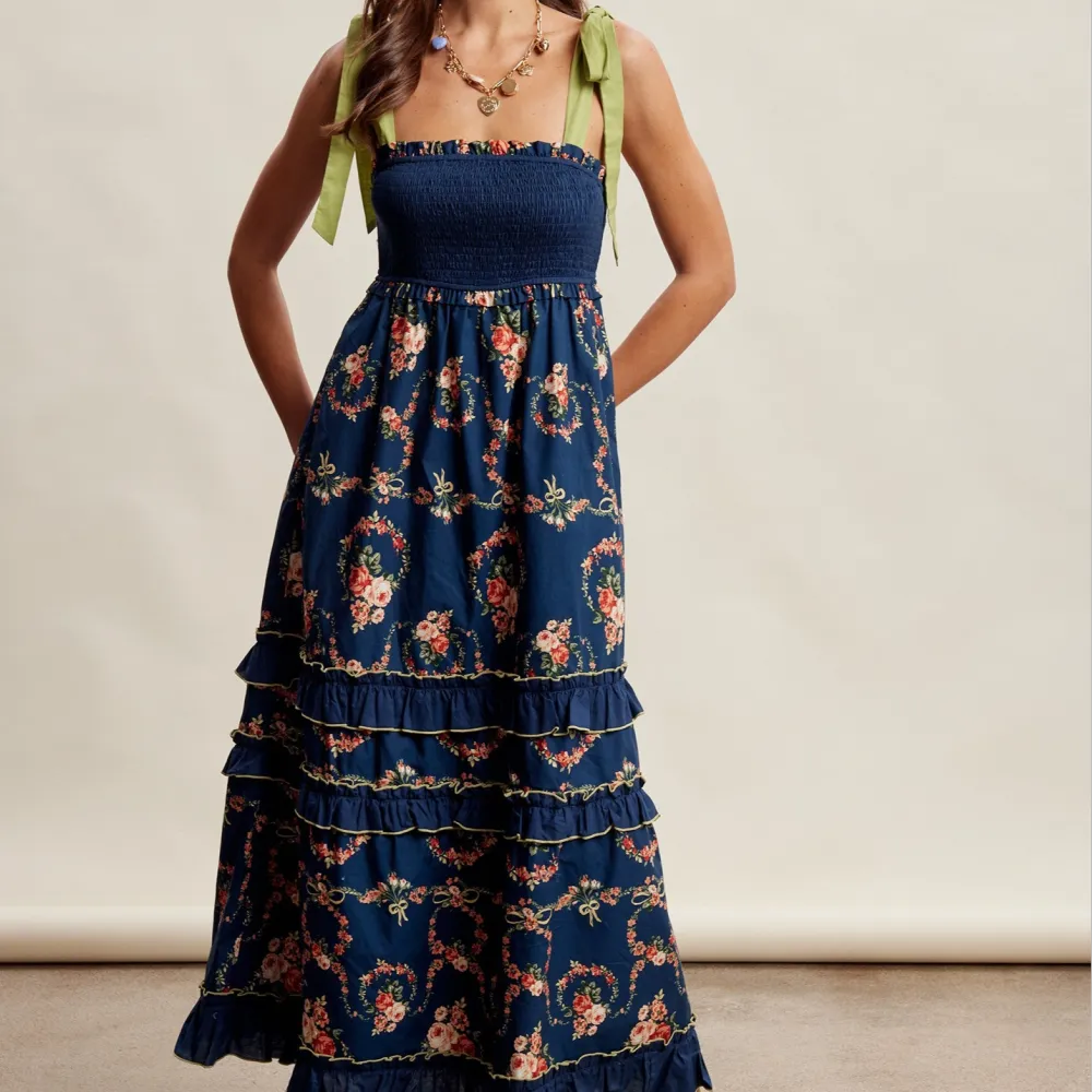 Floral Smocked Tiered Dress