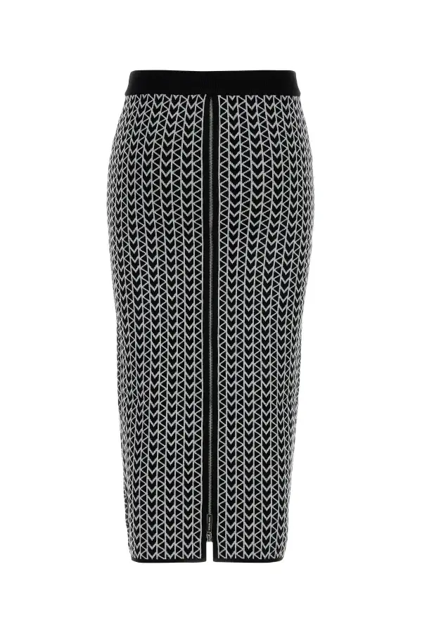 Embroidered Viscose-Blend Viscose Skirt