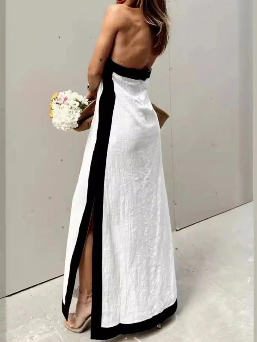 Halter Sleeveless Maxi Dress