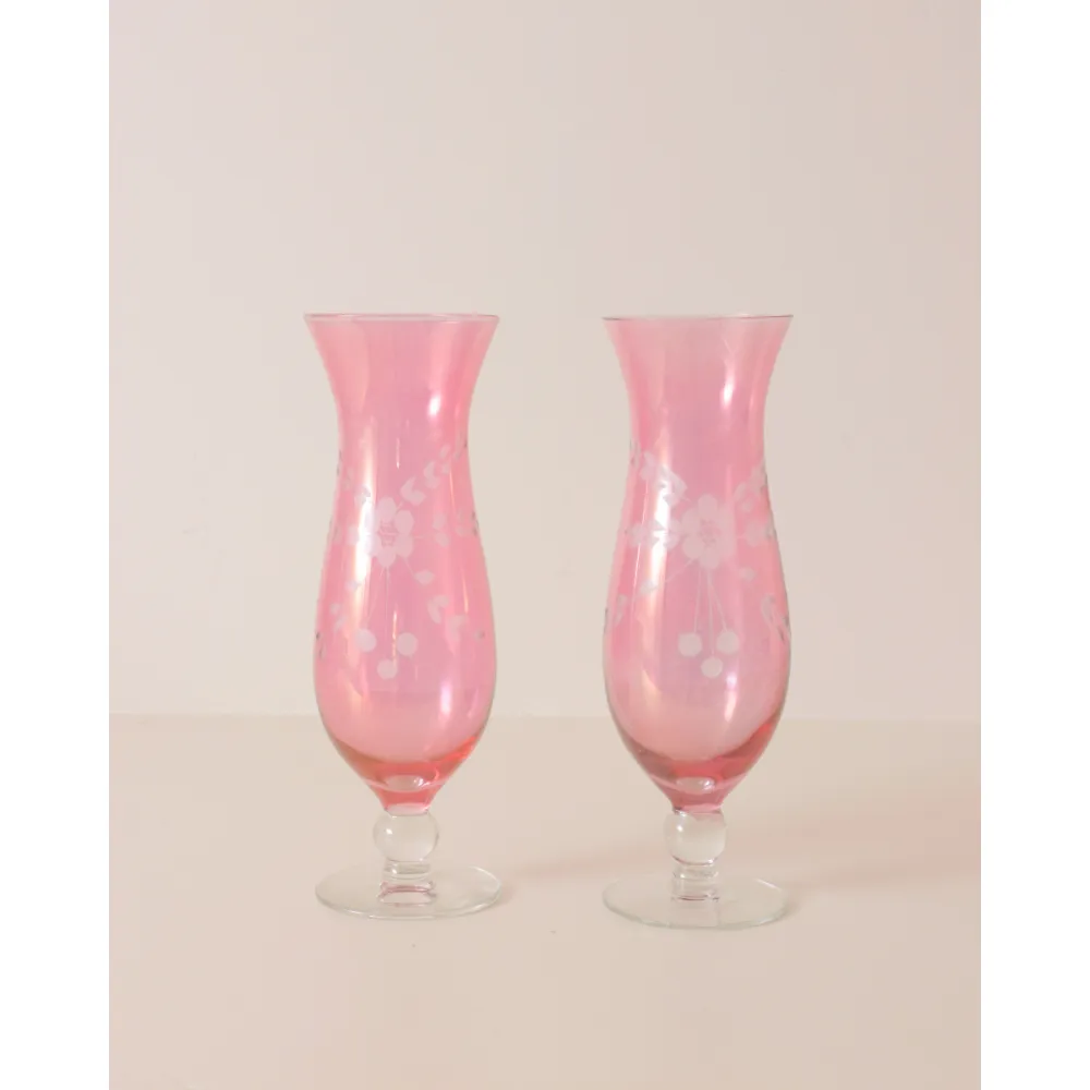 Curated Etched Glass Vase