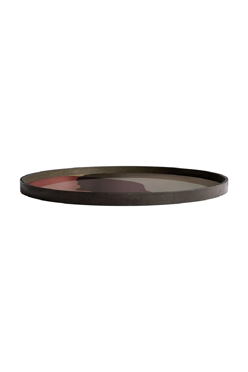 Printed Glass Round Tray