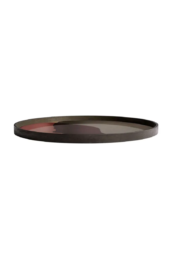 Printed Glass Round Tray