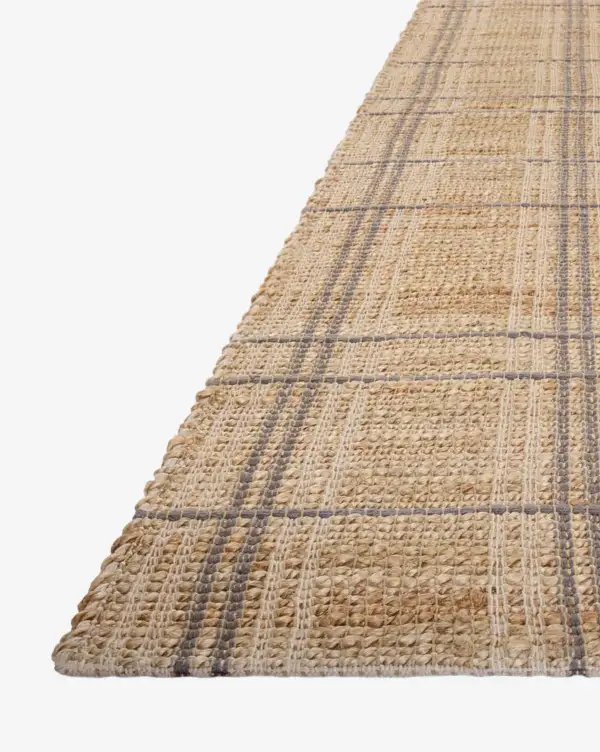 Refined Raised-Weave Handwoven Jute Area Rug