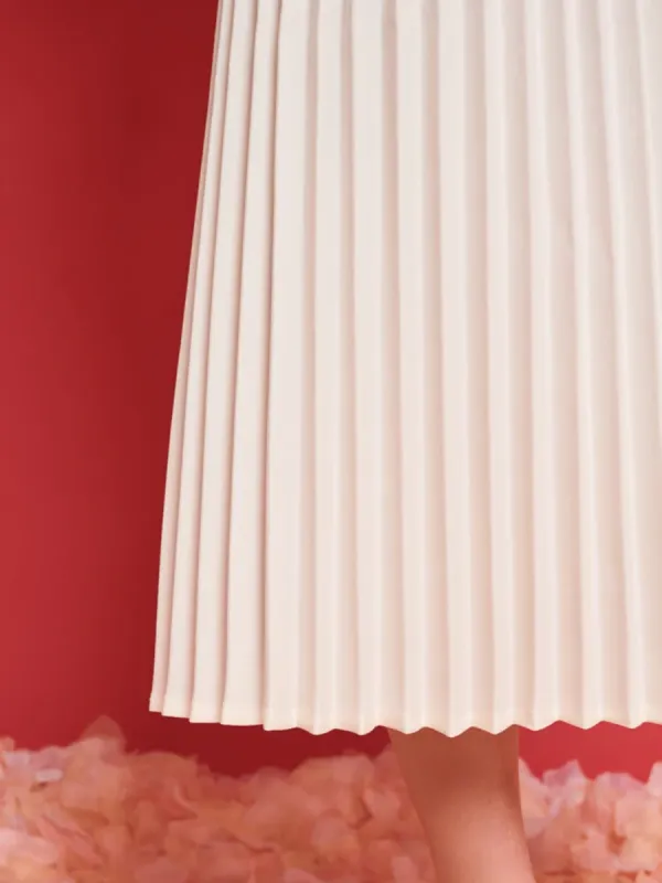 Pleated Midi Skirt
