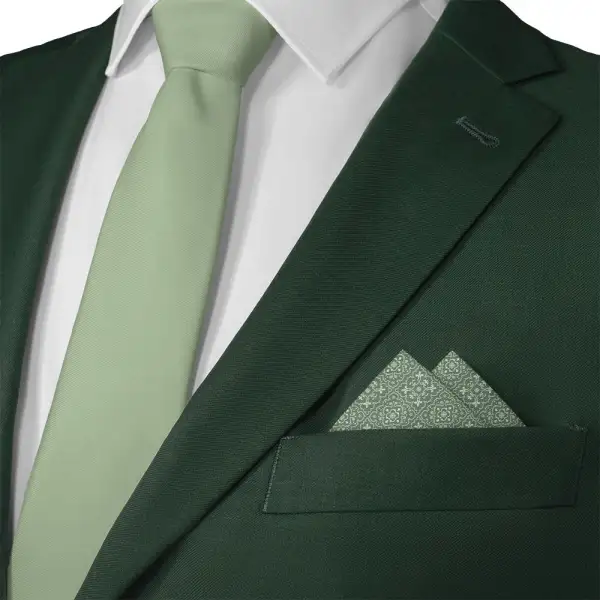 Understated Subtle Ornate Pocket Square