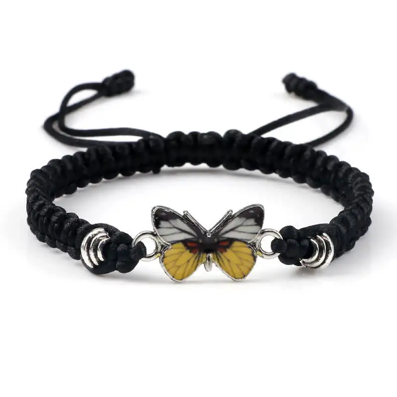 Butterfly Freedom Love String Charm Bracelet