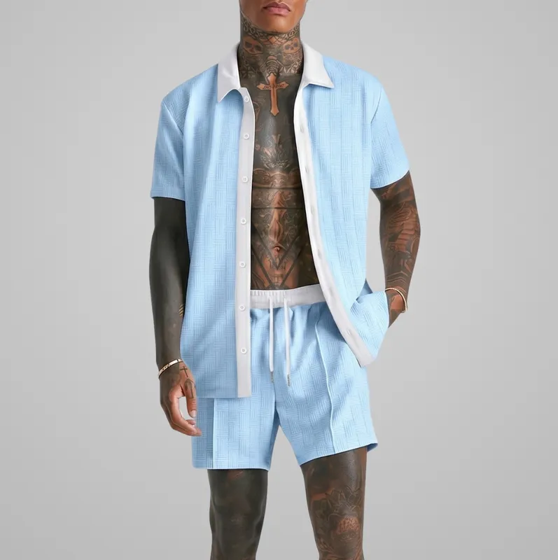 Contrast Trim Two Piece Set